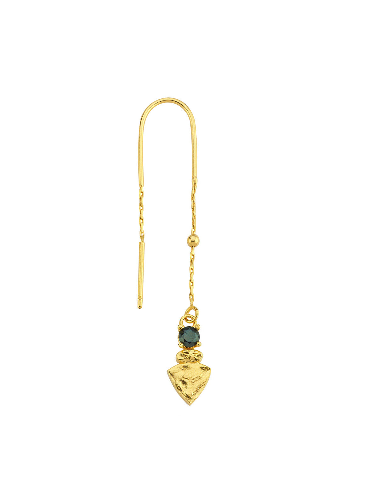Bodhita - NADIA BLACK THREADER EARRINGS