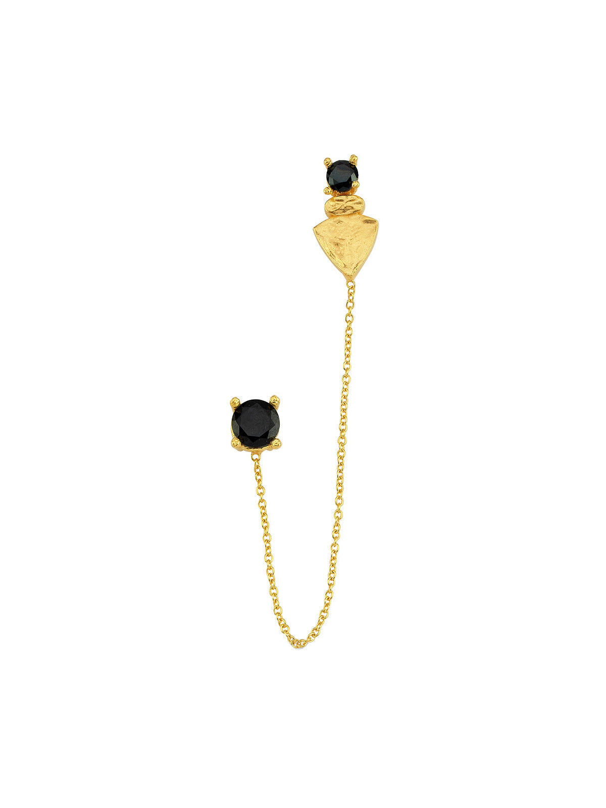 Bodhita - NADIA BLACK DUE EARRINGS