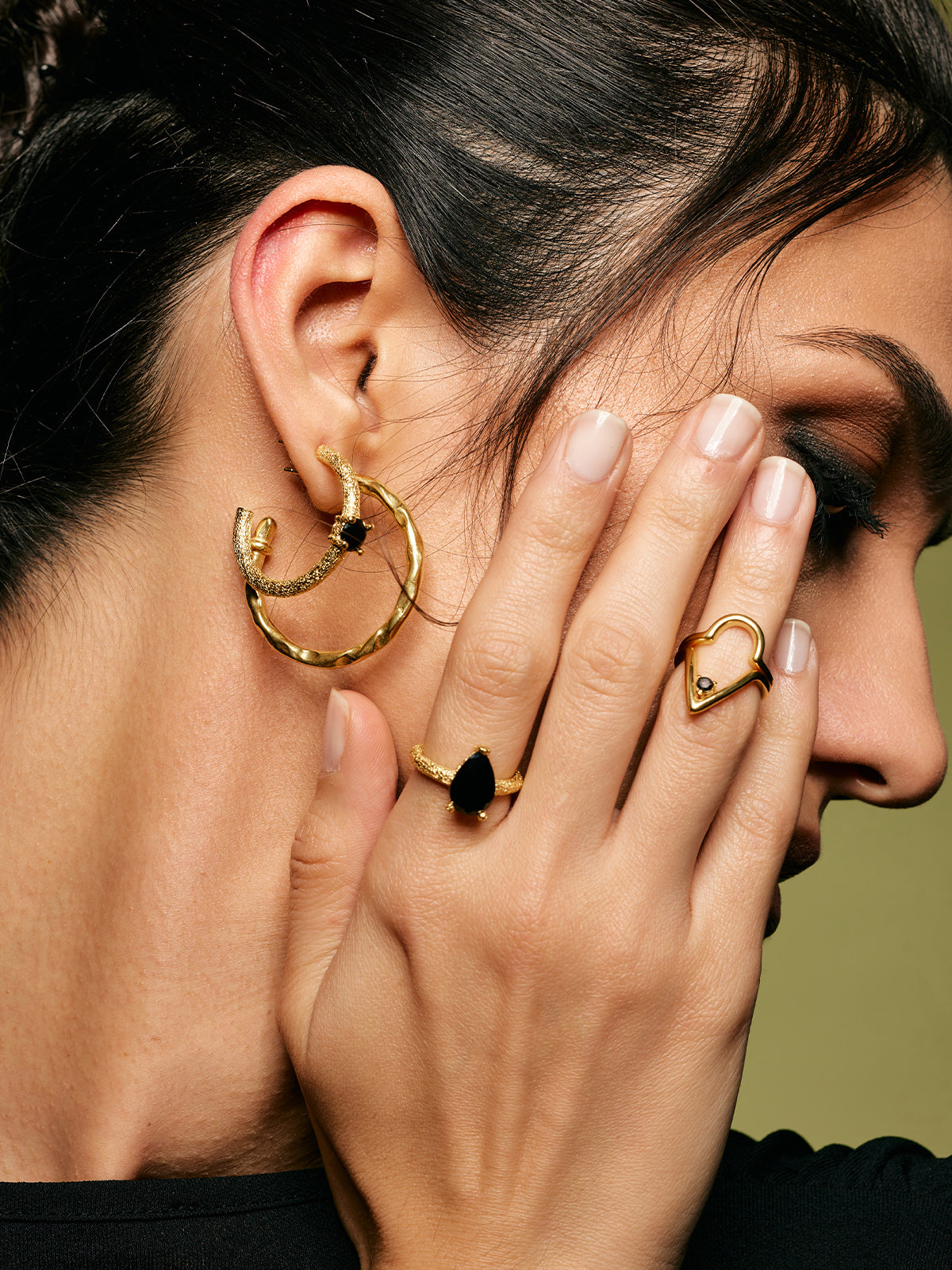 Bodhita - MOKSHA BLACK EARRINGS