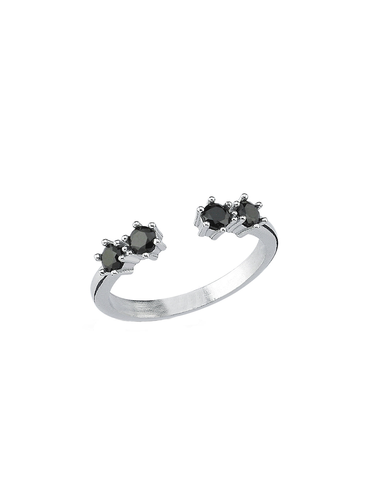 Bodhita - MOKSHA BLACK SILVER RING