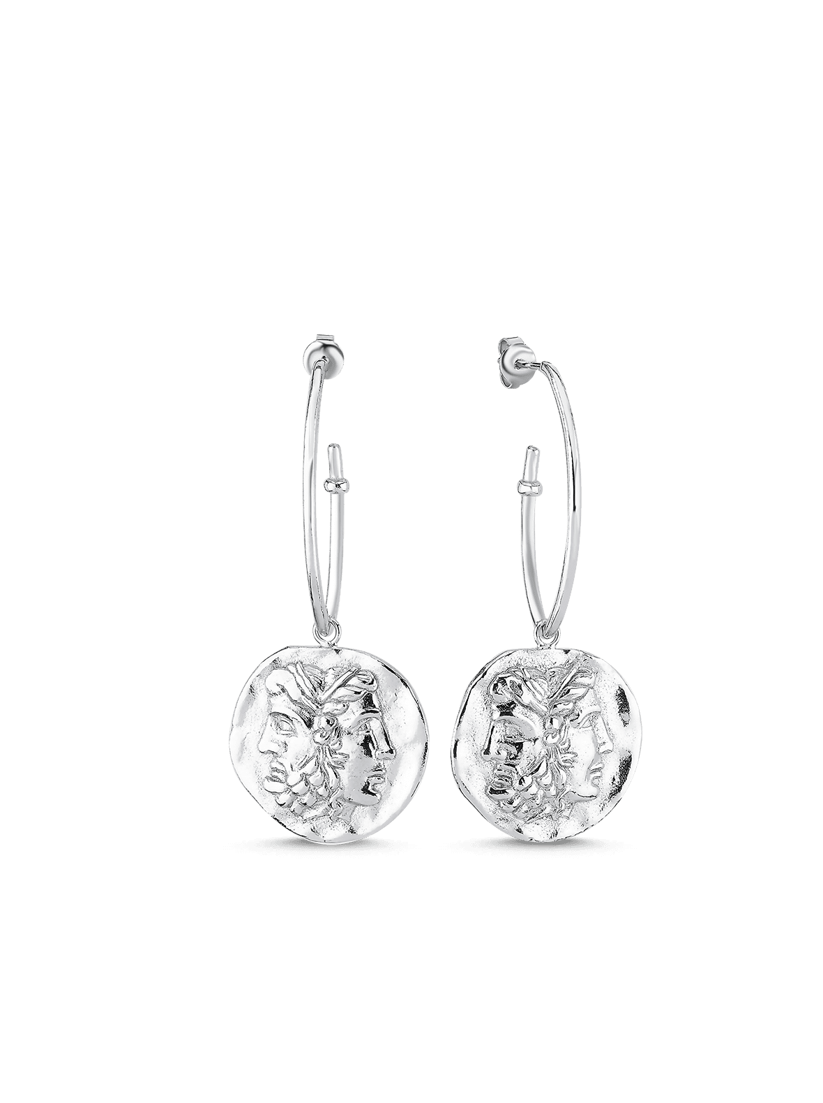 Bodhita - Janus Silver Earrings