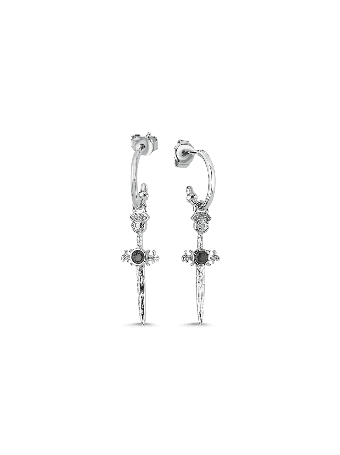 Bodhita - Little Espada Silver Earrings