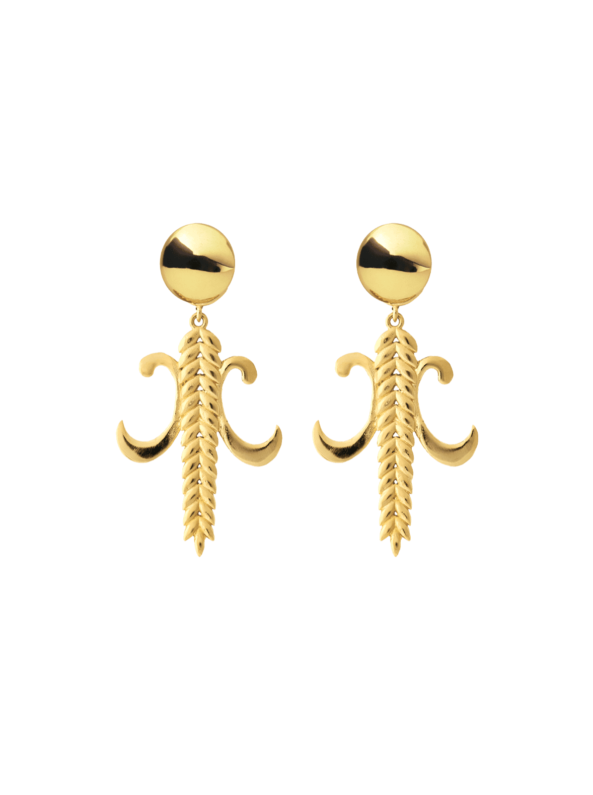 Bodhita - SHINY MACHA EARRINGS